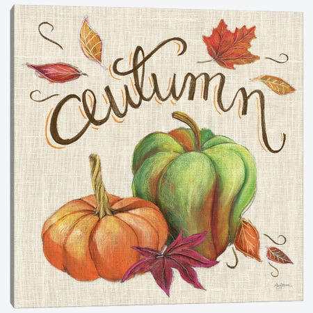 Autumn Harvest I Linen Canvas Print #URB19} by Mary Urban Canvas Wall Art