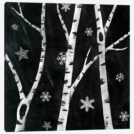 Snowy Birches III Canvas Print #URB74} by Mary Urban Canvas Art Print