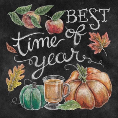 Harvest Chalk IV by Mary Urban framed canvas print