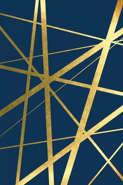 A.D. Lines Eurogroup Inc.: Metallic Lines Navy I by Urban Epiphany