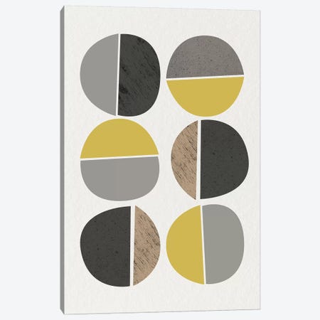 Mid Century Abstract Circles X Canvas Print #URE118} by Urban Epiphany Canvas Print