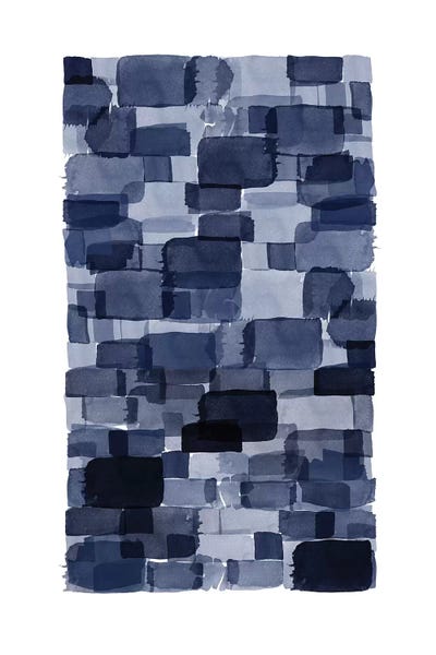 Urban Epiphany: Navy Blue Watercolor Block by Urban Epiphany