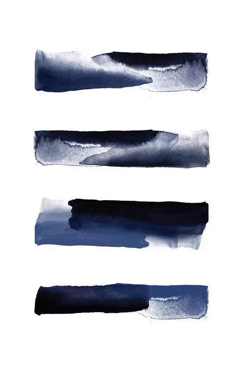 Navy Blue Watercolor Strokes