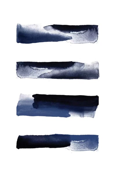 Navy Blue Watercolor Strokes