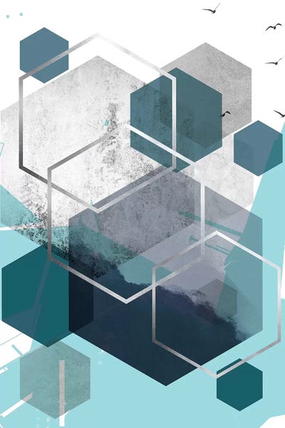 A.D. Lines Eurogroup Inc.: Abstract Teal I by Urban Epiphany