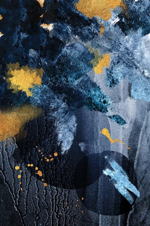 Abstract Blue and Gold by Urban Epiphany wall art