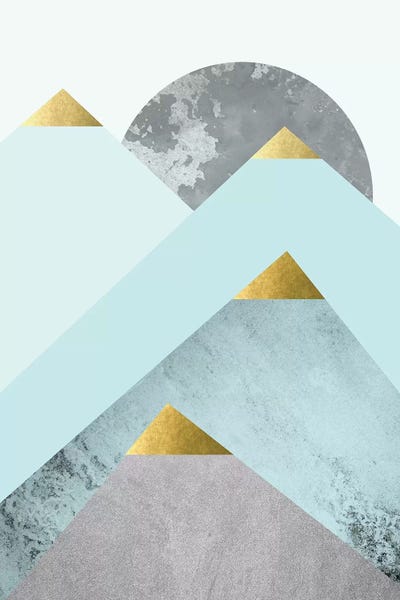 Turquoise Mountains II by Urban Epiphany canvas print