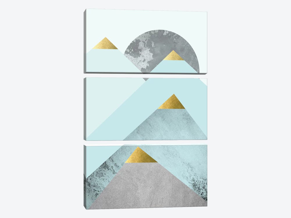 Turquoise Mountains II by Urban Epiphany 3-piece Canvas Art Print