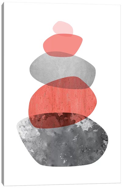 Balancing Stones Canvas Art Print - The Minimalist