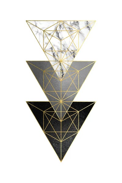3 Triangles by Urban Epiphany multi panel art
