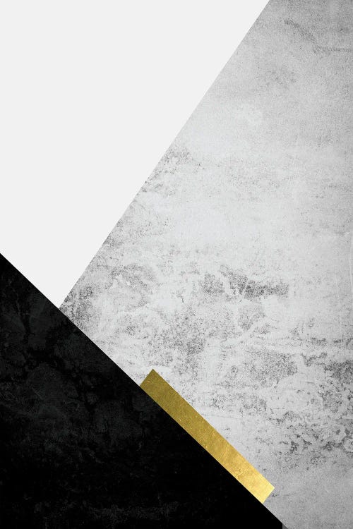 Black Grey Gold Mountains III by Urban Epiphany wall art