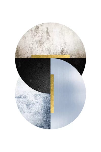 A.D. Lines Eurogroup Inc.: Blue Beige Black Geo by Urban Epiphany