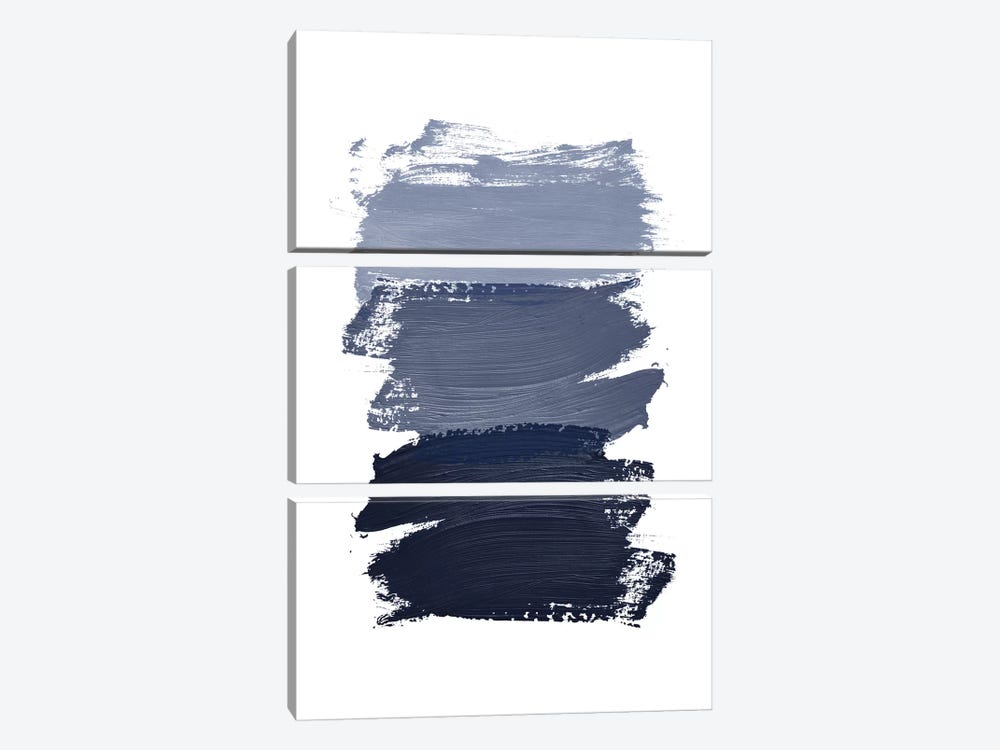 Blue Paint by Urban Epiphany 3-piece Canvas Art