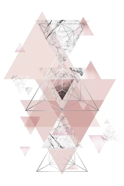A.D. Lines Eurogroup Inc.: Blush Pink Marbled Geometric by Urban Epiphany