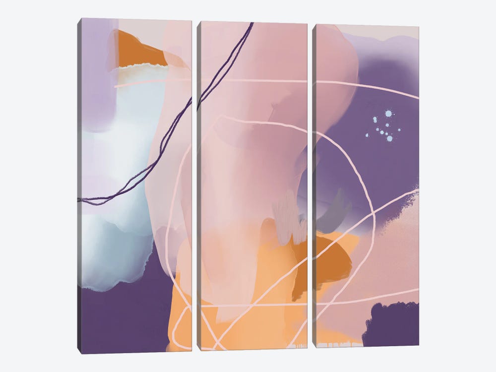 Whimsical Sophistication II by Urban Epiphany 3-piece Canvas Artwork
