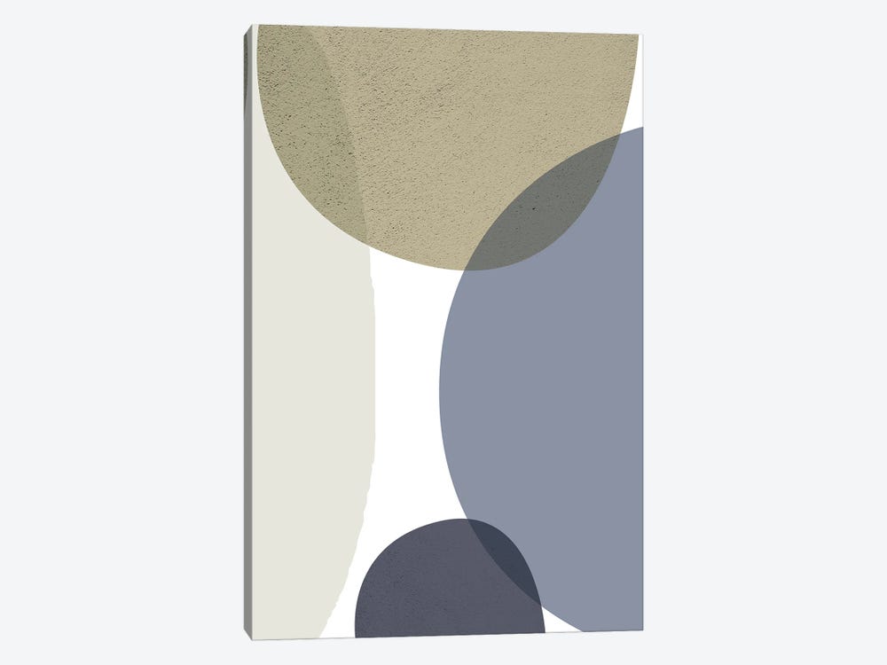 Mid-Century Navy & Taupe III by Urban Epiphany 1-piece Canvas Art