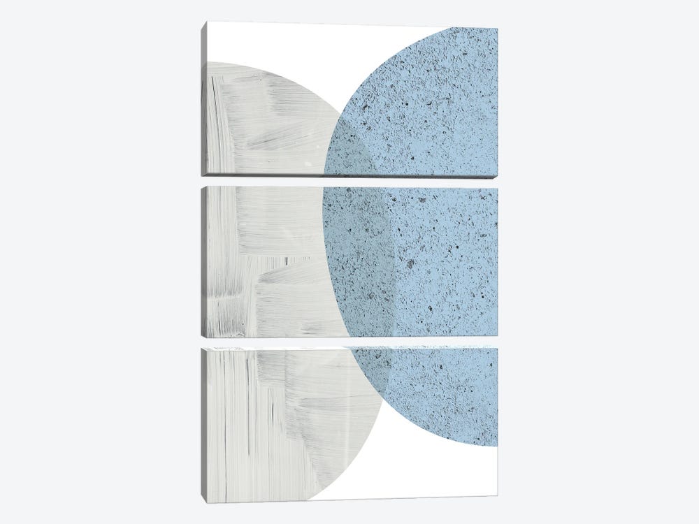 Mid-Century Navy & Taupe VI by Urban Epiphany 3-piece Canvas Artwork