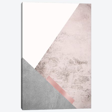 Blush Pink Mountains III Canvas Print #URE39} by Urban Epiphany Canvas Print