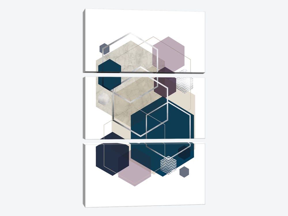 Abstract Geo SoftLuxe by Urban Epiphany 3-piece Art Print