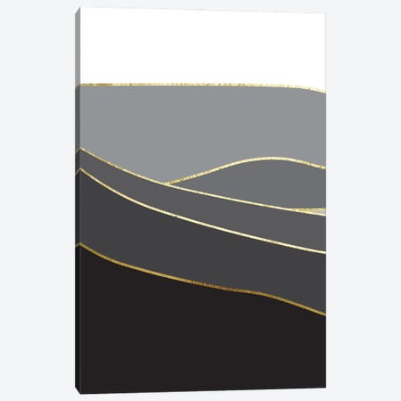 Landscape In Black And Gold I Canvas Print #URE400} by Urban Epiphany Art Print