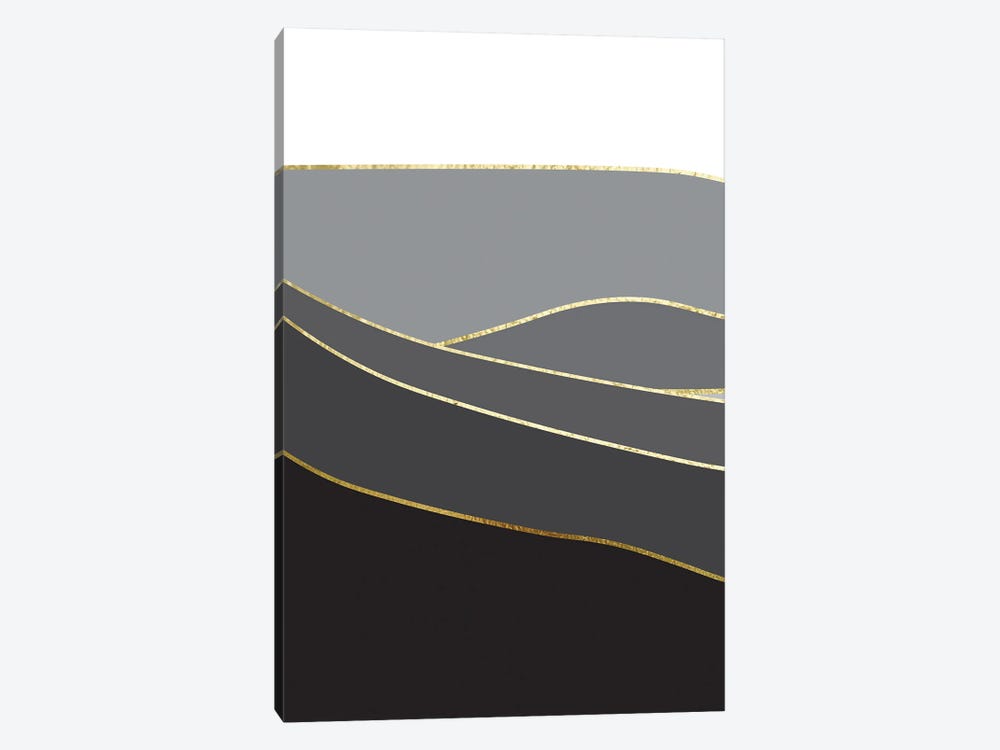 Landscape In Black And Gold I by Urban Epiphany 1-piece Art Print
