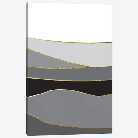 Landscape In Black And Gold III Canvas Print #URE402} by Urban Epiphany Canvas Print