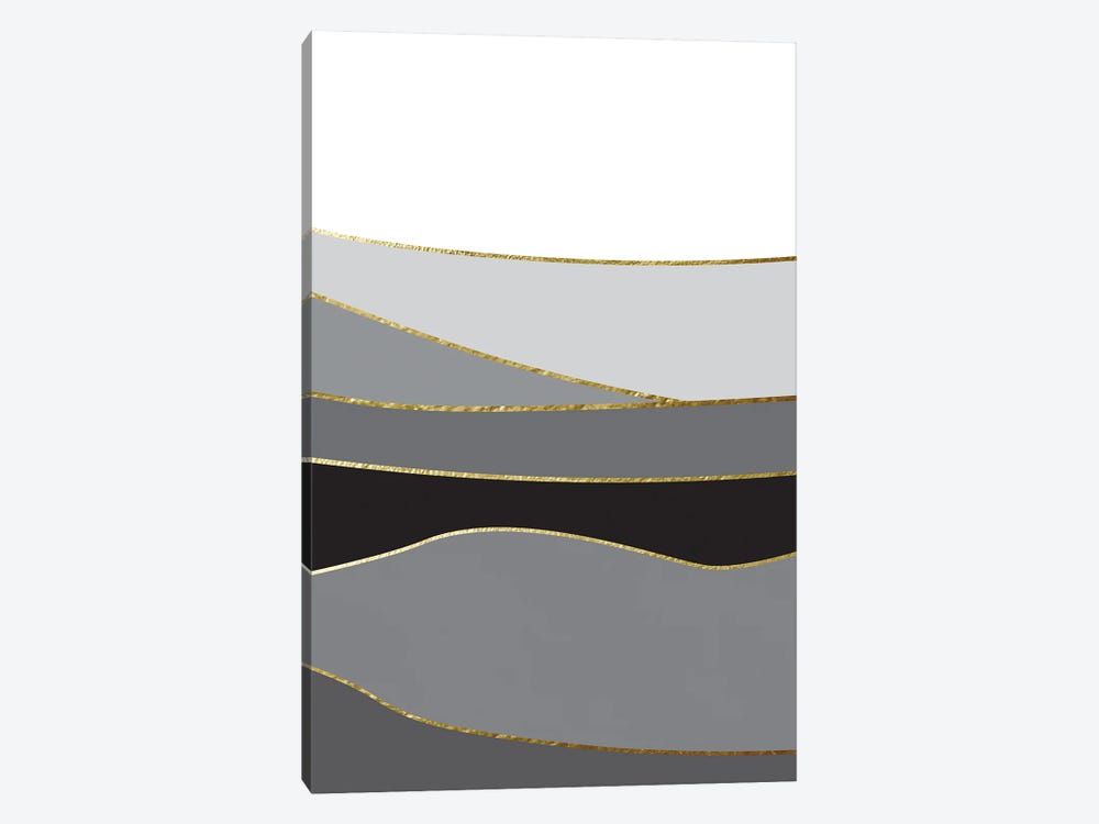 Landscape In Black And Gold III by Urban Epiphany 1-piece Art Print