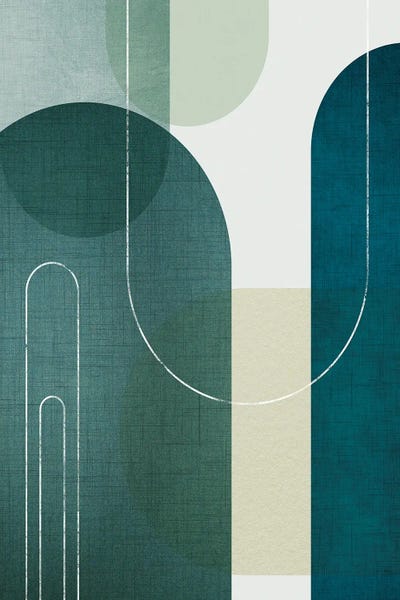 Urban Epiphany: Green Linen Mountains I by Urban Epiphany