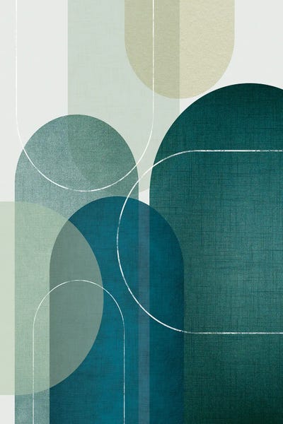 Urban Epiphany: Green Linen Mountains III by Urban Epiphany