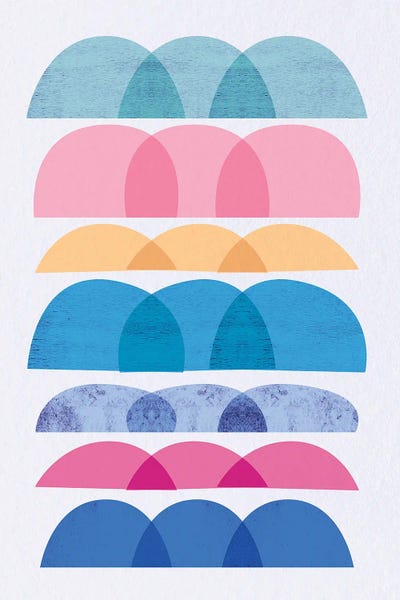 Urban Epiphany: Color Lines Blue II by Urban Epiphany
