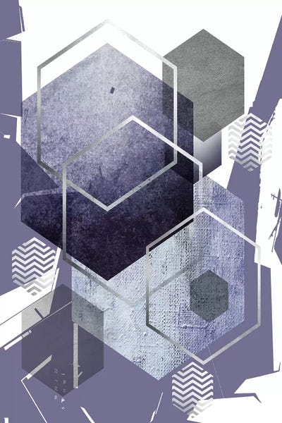 Urban Epiphany: Abstract Geo Ultra Violet  by Urban Epiphany