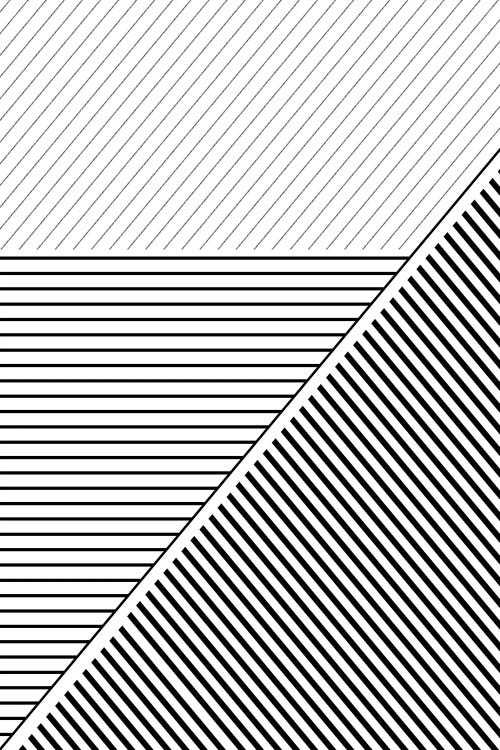 Black And White Geo Lines II