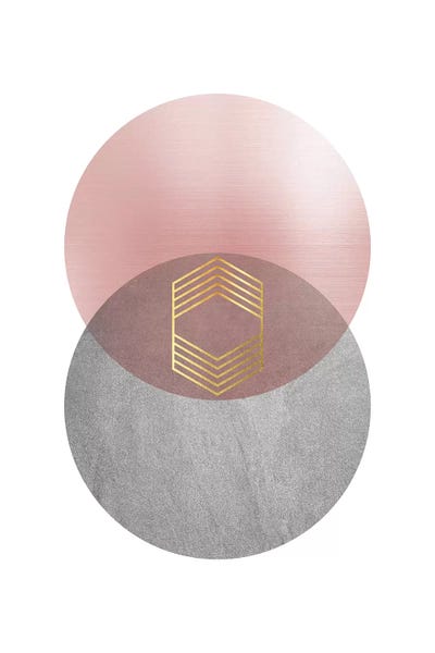 Gold Abstract Art: Deco Geo II by Urban Epiphany