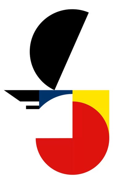 Composition With Red, Blue And Yellow: Yes Sir by The Usual Designers