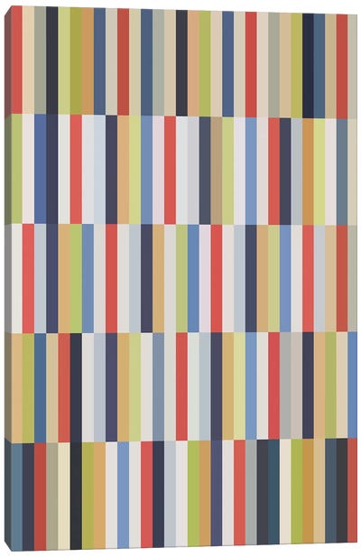 Faded Canvas Art Print - Stripe Patterns