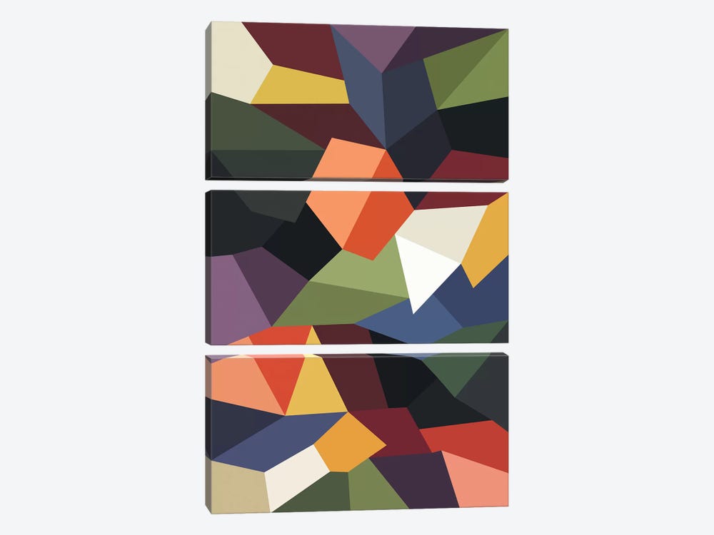 Falling Rocks by The Usual Designers 3-piece Canvas Artwork