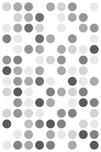 Polka Dot: Grey's White by The Usual Designers