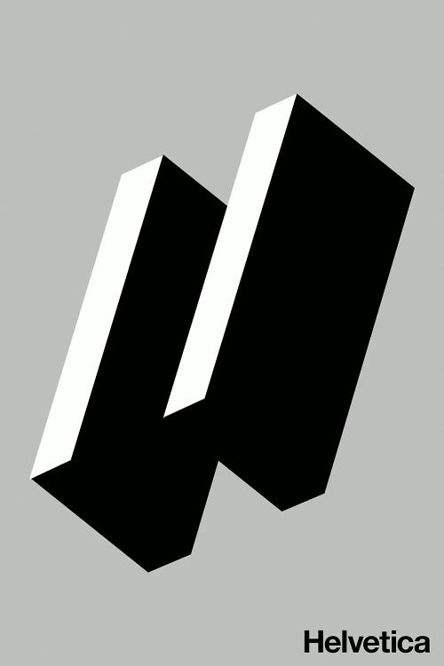 Happy Helvetica by The Usual Designers wall art