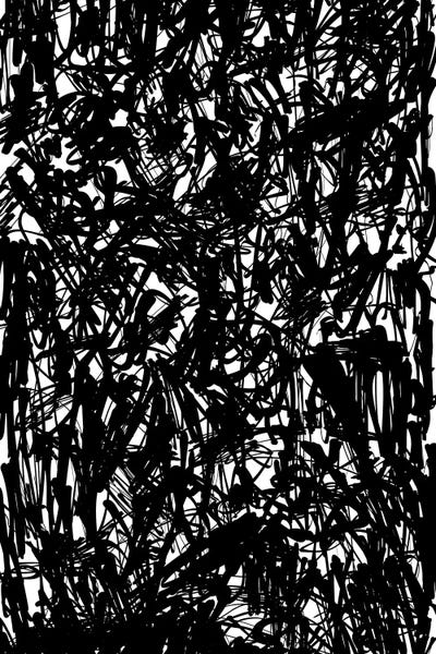 Black & White Abstract Art: Lost Souls by The Usual Designers