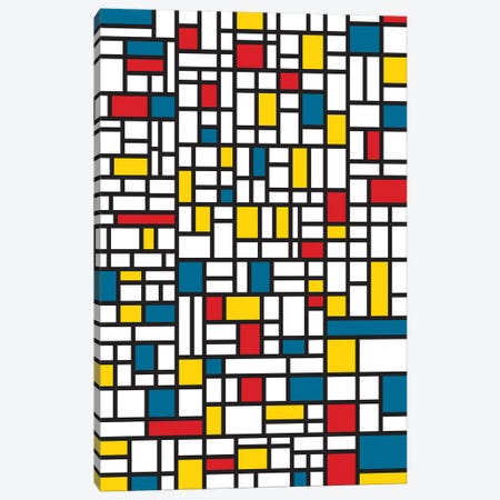 Mondrian Extreme Canvas Print #USL121} by The Usual Designers Canvas Art