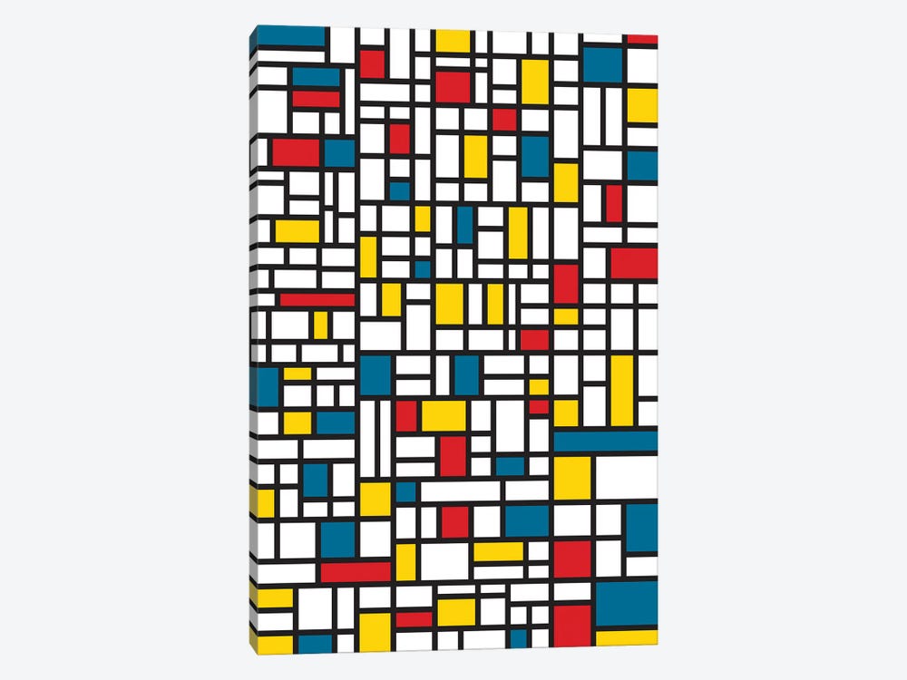 Mondrian Extreme by The Usual Designers 1-piece Canvas Art