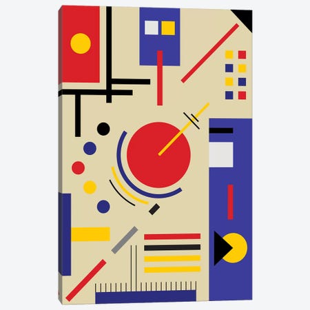 Bauhaus Astronomy Canvas Print #USL131} by The Usual Designers Canvas Print