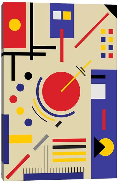 Bauhaus Astronomy Canvas Art Print - The Usual Designers