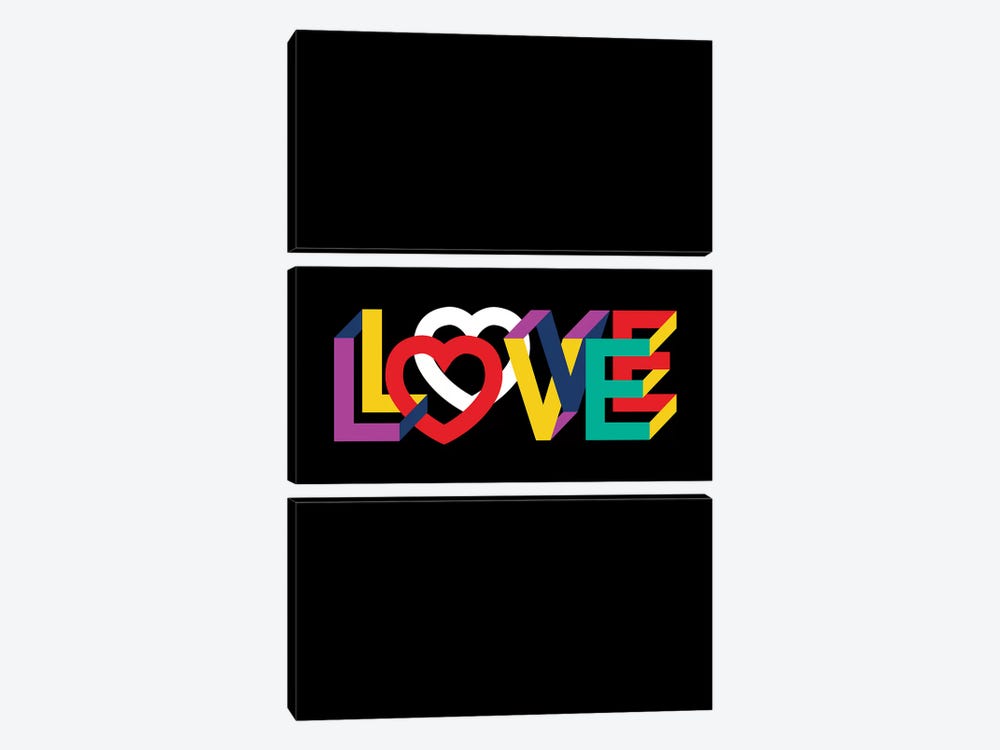 In Love Everything Is Right by The Usual Designers 3-piece Canvas Art