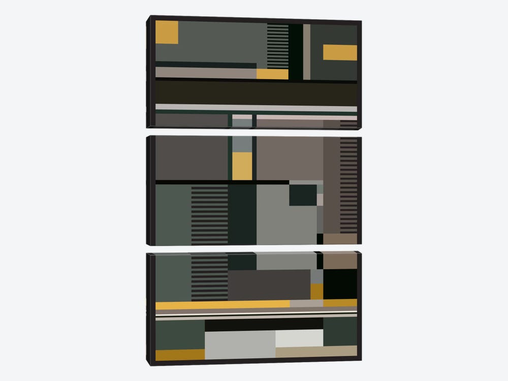Bauhaus Arte by The Usual Designers 3-piece Canvas Print