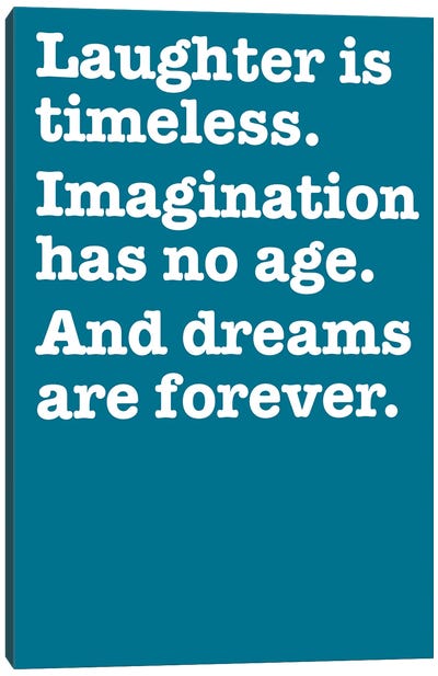 Imagination And Dreams (Blue) Canvas Art Print - The Usual Designers