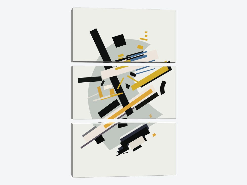 Suprematism IV by The Usual Designers 3-piece Canvas Wall Art