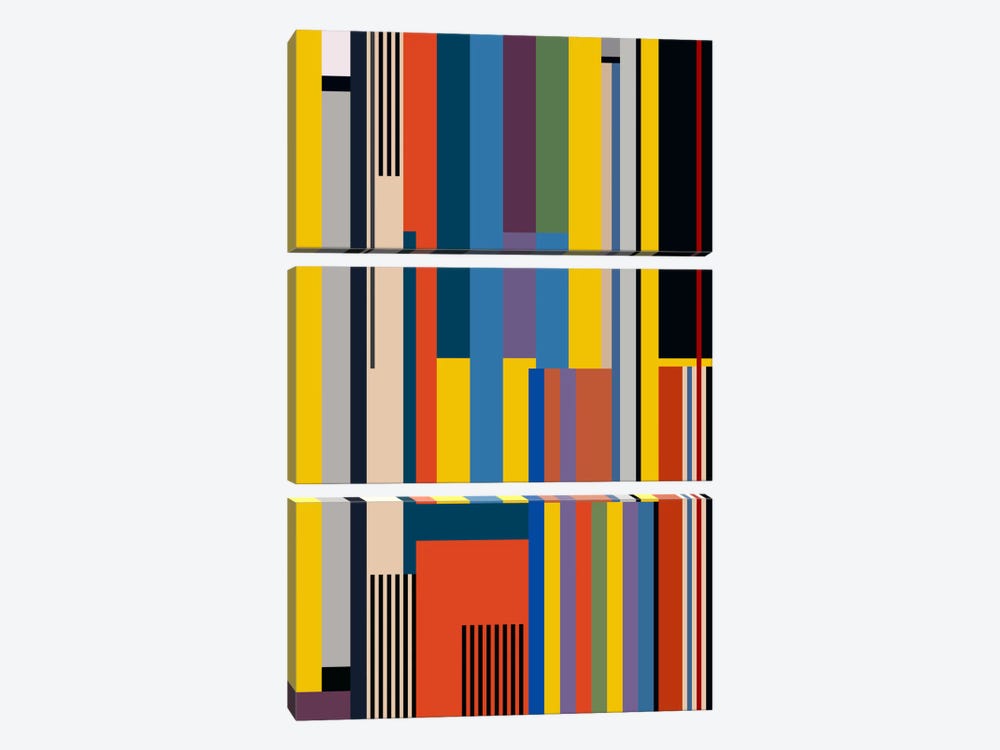 Bauhaus Rising by The Usual Designers 3-piece Canvas Art