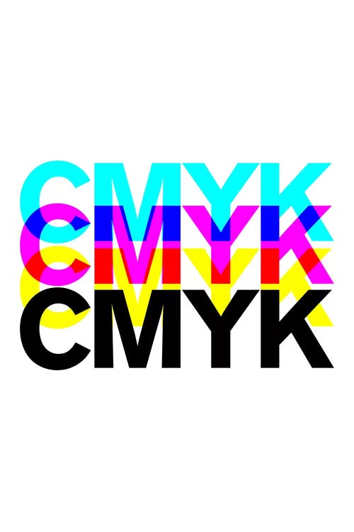 CMYK by The Usual Designers wall art