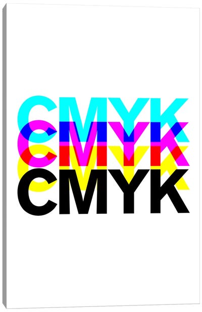 CMYK Canvas Art Print - The Usual Designers